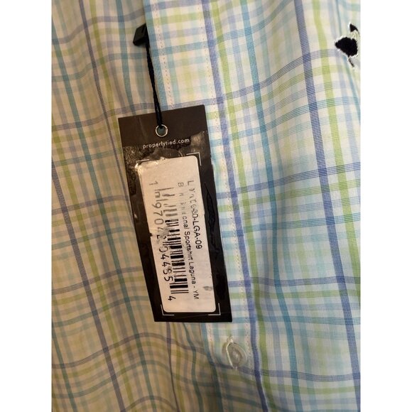 PROPERLY TIED Boys Size Medium (10/12) Plaid Sport shirt , Bamboo Blend NWT $60 - Picture 5 of 9